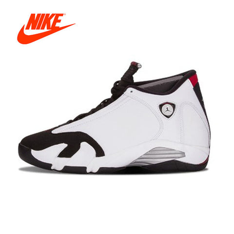 Original New Arrival Authentic NIKE Air Jordan 14 Retro "Black Toe" - 487471-102 Mens