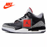Original New Arrival Authentic Nike Air Jordan 3 Black Cement AJ3 Men 's Basketball
