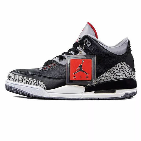 Original New Arrival Authentic Nike Air Jordan 3 Black Cement AJ3 Men 's Basketball