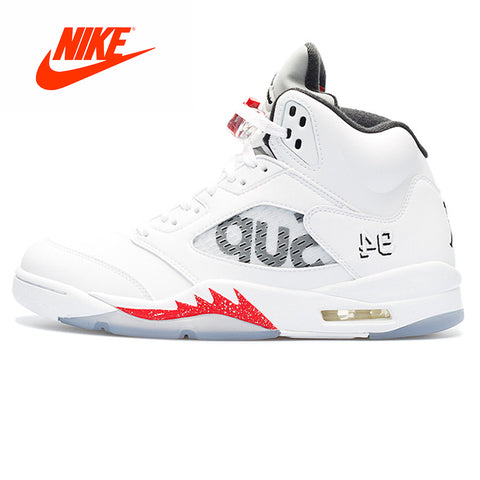 Original New Arrival Authentic Nike Air Jordan 5 Retro Supreme "Supreme" Mens