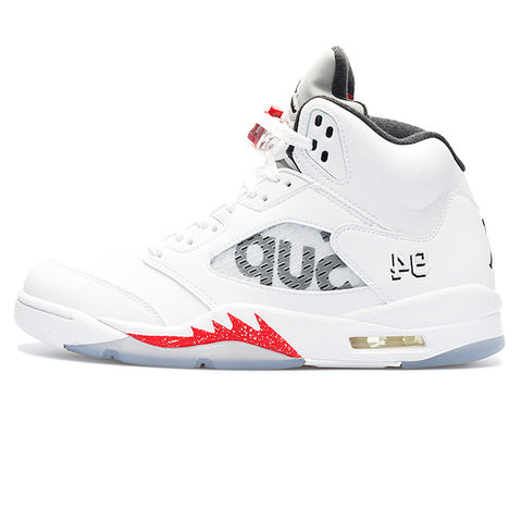 Original New Arrival Authentic Nike Air Jordan 5 Retro Supreme "Supreme" Mens