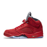 Original New Arrival Authentic Nike Air Jordan 5 red Suede AJ5 Men's
