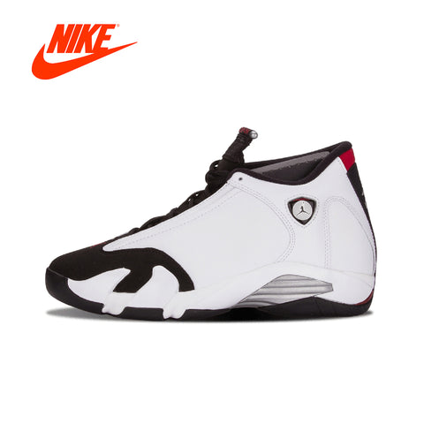 Original New Arrival Authentic NIKE Air Jordan 14 Retro "Black Toe" - 487471-102 Mens