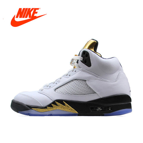New Arrival Official Nike Air Jordan 5 Retro AJ 5 Men's Breathable Basketball Shoes