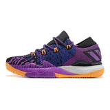 Adidas Crazylight Boost Low Men's Basketball Shoes, Purple, Non-slip Breathable