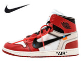 Nike Air Jordan 1 X Off White AJ1 L Limited Edition Limited Men's Basketball Shoes