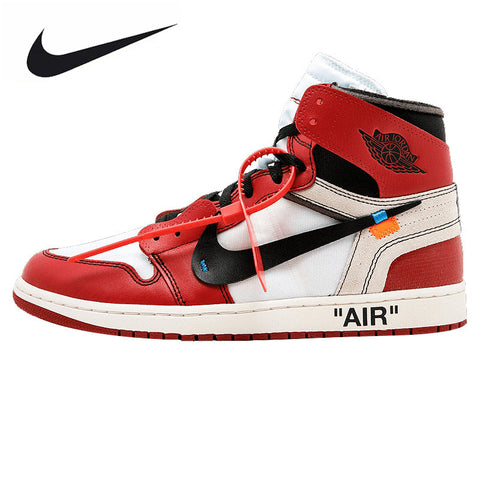 Nike Air Jordan 1 X Off White AJ1 L Limited Edition Limited Men's Basketball Shoes