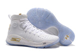Under Armour UA Women's Curry 4 Sport Basketball Sneakers Outdoor Medium Top Athletic Unique Knitted Socks Design Shoes 36-39